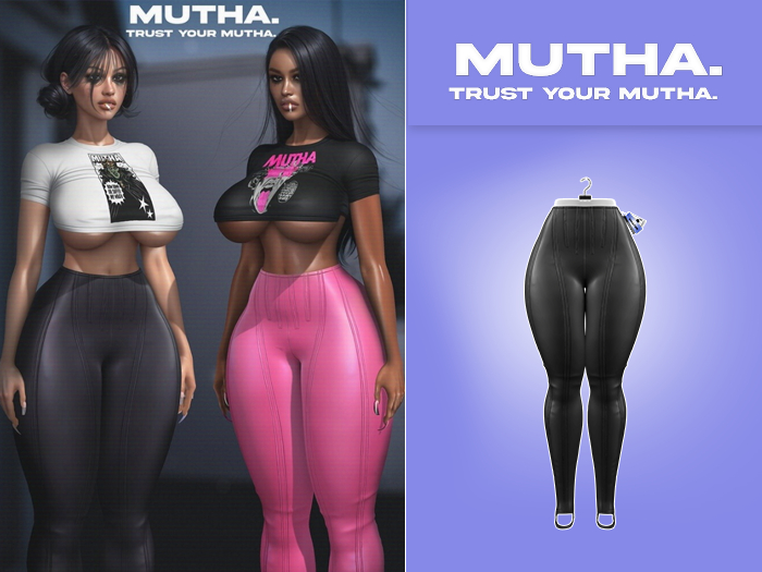 MUTHA. Kendra Stirrup Pants - Pitch [UNPACK]