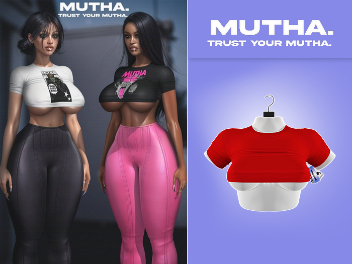 MUTHA. Kendra Worn Crop - Spark [UNPACK]