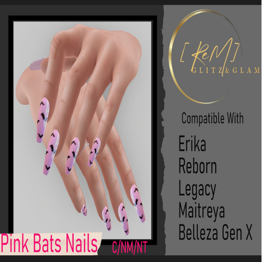 [ReM]  Pink Bats Nails
