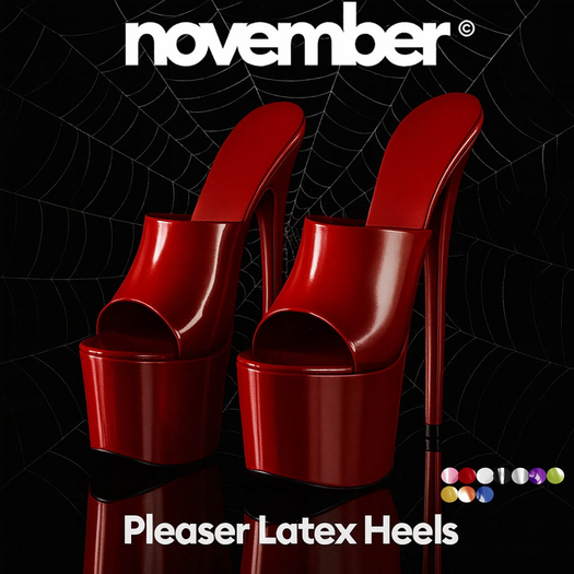 Nov-Pleasers Latex Heels FP HUD