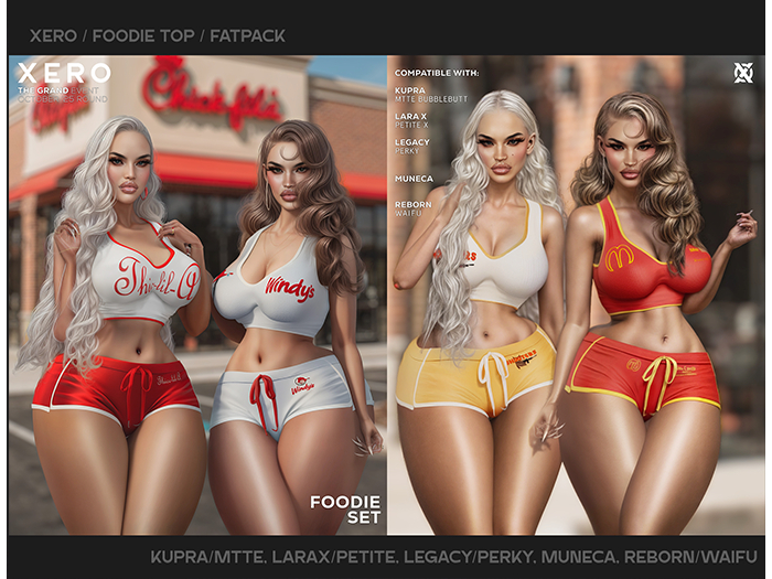 [XERO] Foodie Top (Fatpack)