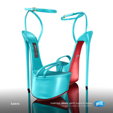 [Gos] Lustra Platform Sandals - Viridian Green