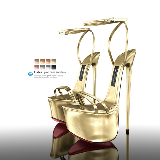 [Gos] Lustra Platform Sandals - Metallic Collection