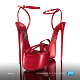 [Gos] Lustra Platform Sandals - Carmine