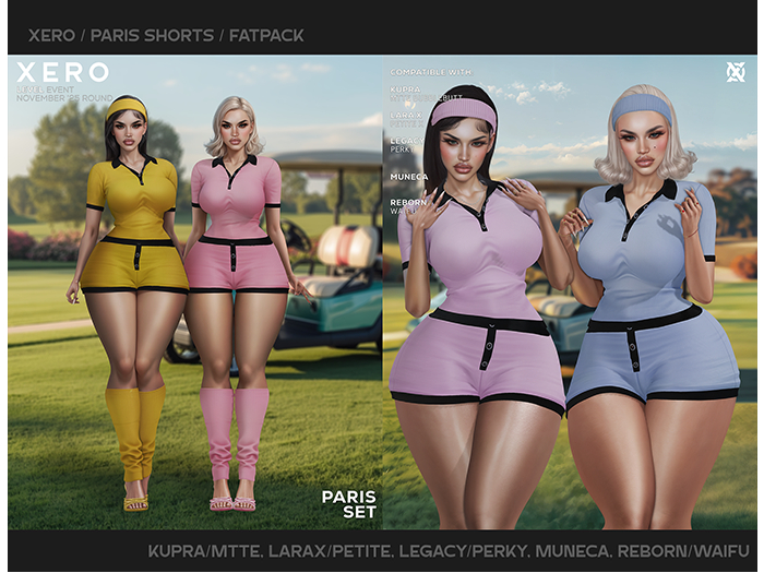 [XERO] Paris Shorts (Fatpack)