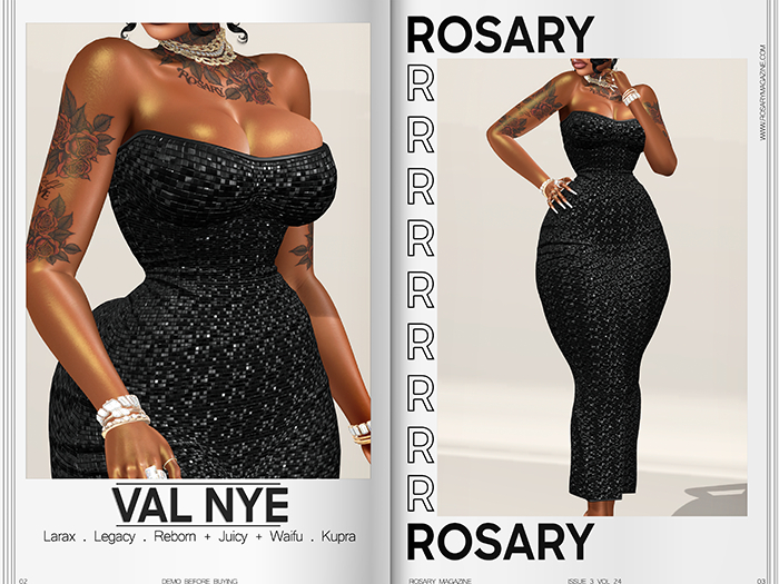Rosary. Val . NYE Black