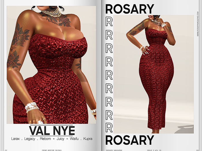 Rosary. Val . NYE Red