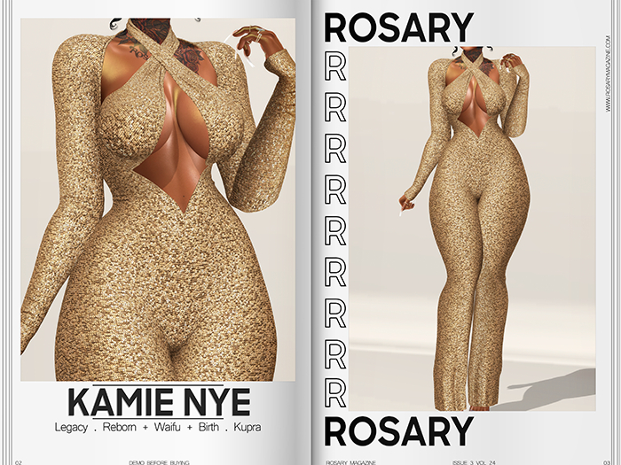Rosary. Kamie . NYE Gold