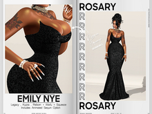 Rosary. Emily . NYE Black