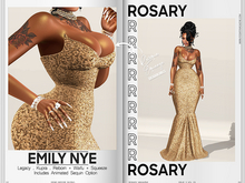 Rosary. Emily . NYE Gold