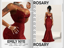 Rosary. Emily . NYE Red