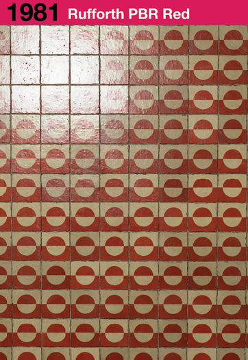 1981 Rufforth PBR Tiles Red Add - 2 designs