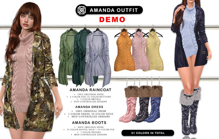 Addams // Amanda Outfit // MEGAPACK DEMO