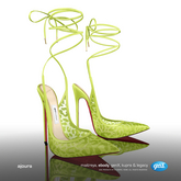 [Gos] Ajoura Laced Slingbacks - Grape