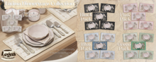- Legna - Fatima Dinnerware Collection (Black Pack)