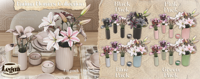 - Legna - Fatima Flowers Collection (Black Pack)