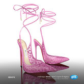 [Gos] Ajoura Laced Slingbacks - Crocus