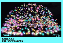 PARTICLE FALLING SWIRLS
