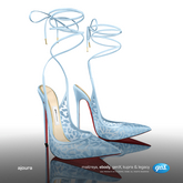 [Gos] Ajoura Laced Slingbacks - Airy Blue