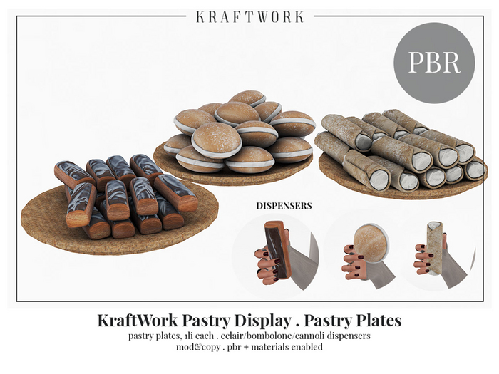 KraftWork Pastry Display . Pastry Plates (Add Me)