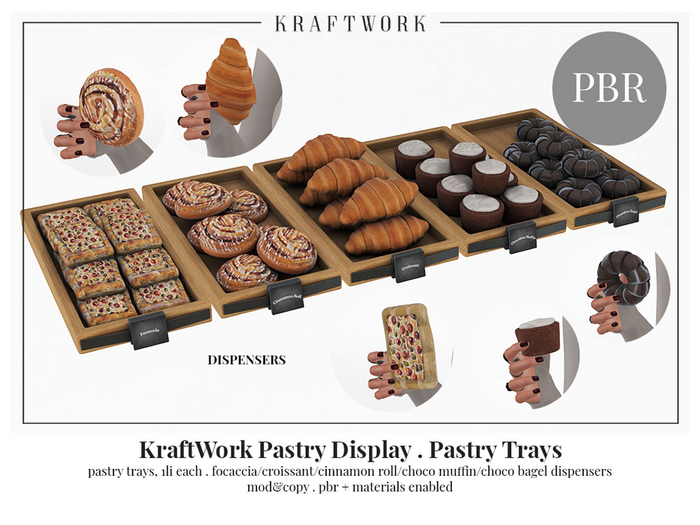 KraftWork Pastry Display . Pastry Trays (Add Me)