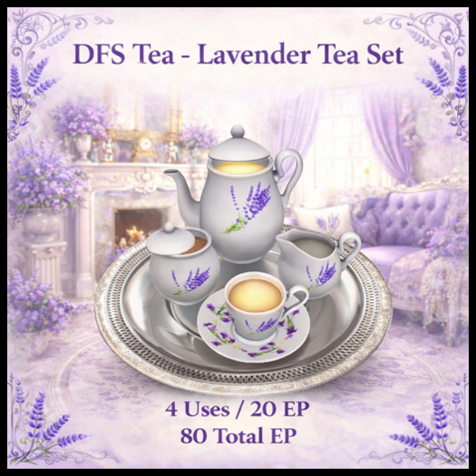 DFS Tea - Lavender Tea Set - 80 EP - ACTUAL ITEM