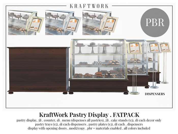 KraftWork Pastry Display . FATPACK (Add Me)