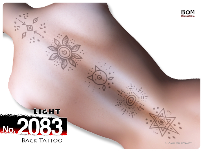(Back Tattoo) No.2083 Light