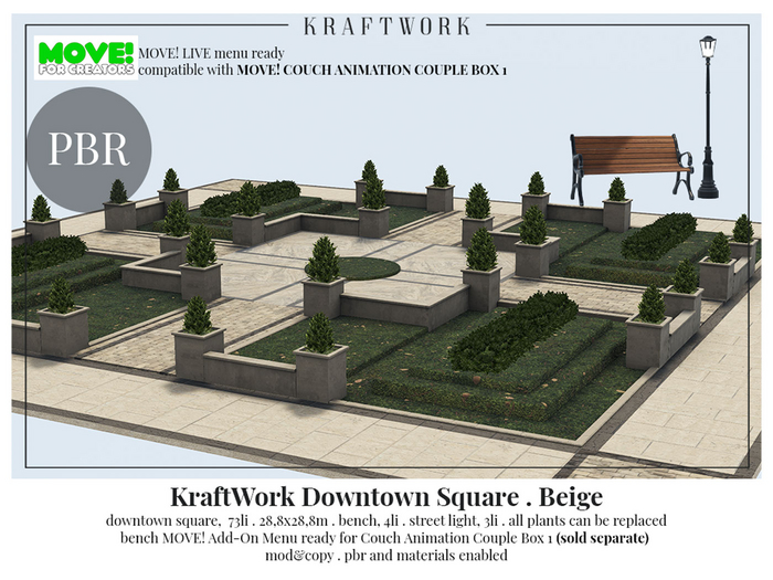 KraftWork Downtown Square . Beige (Add Me)