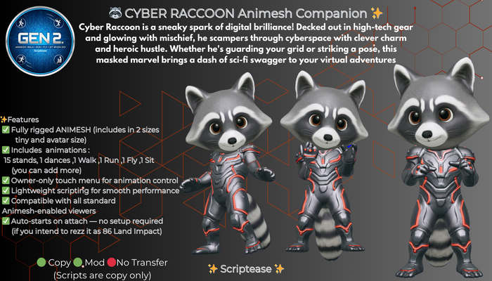 Cyber Raccoonn Animesh 
