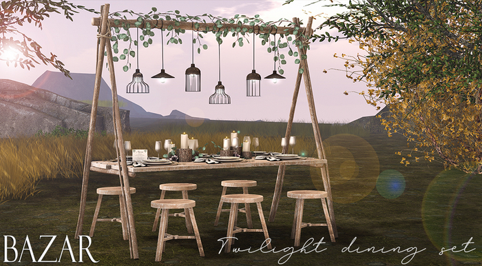 ~BAZAR~Twilight dining set