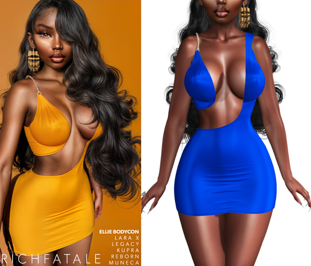 $RICH FATALE - ELLE SILK BODYCON - SLAUSON