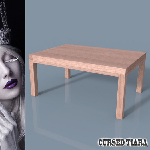 Beige Wooden Coffee Table