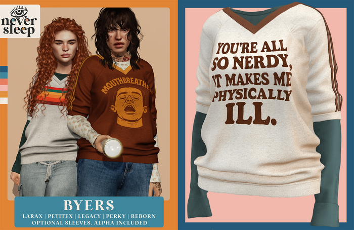Never Sleep // Byers Top // Erica