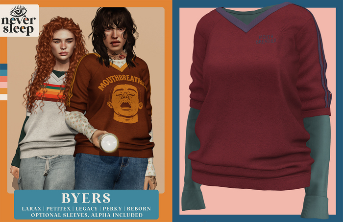 Never Sleep // Byers Top // Steve