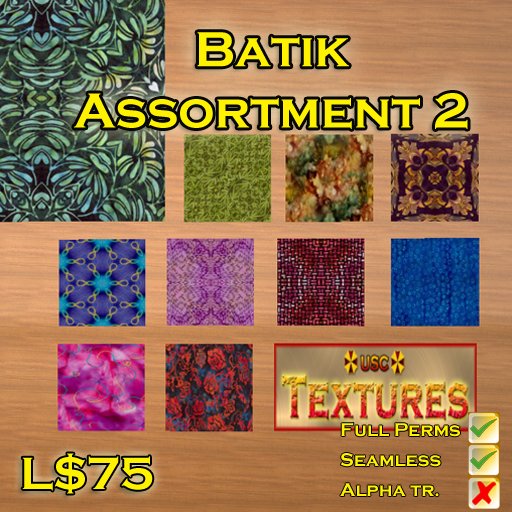 USC Textures - Batik Assortment 2