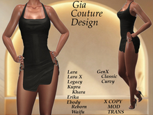 "GCD" Cardi Silk Dress Black