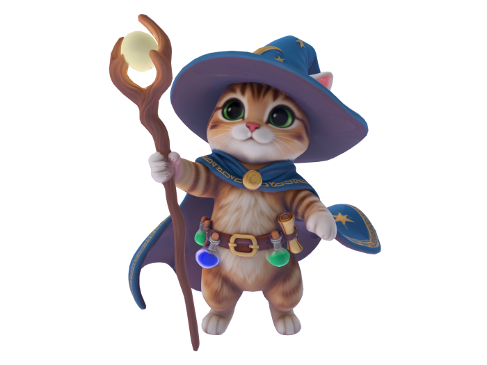 Wizard Cat FULL PERM