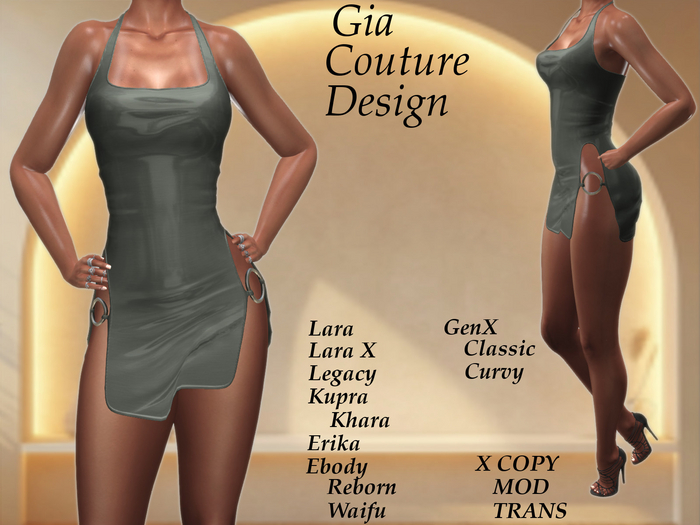 "GCD" Cardi Silk Dress Green