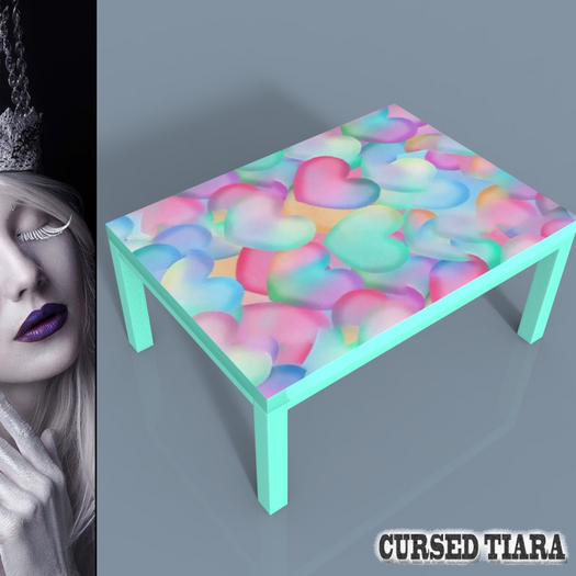 Pastel Hearts Coffee Table