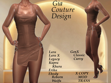 "GCD" Cardi Silk Dress Salmon
