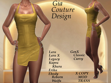 "GCD" Cardi Silk Dress Yellow