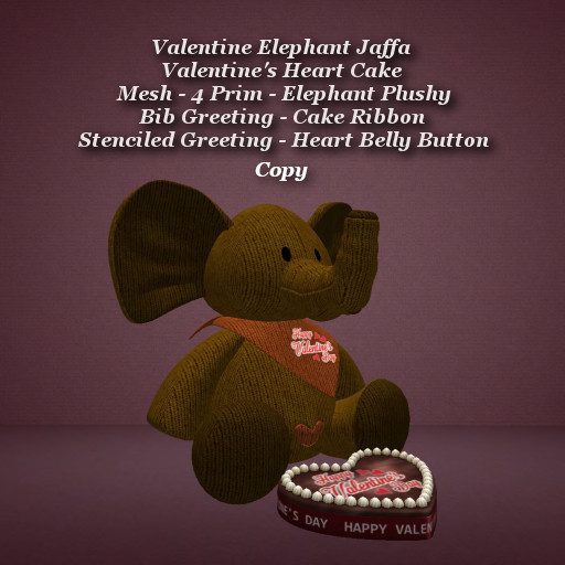 Valentine Elephant & Cake Jaffa1