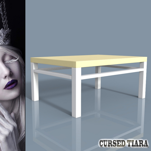 Yellow Wooden Table