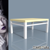 Yellow Wooden Table