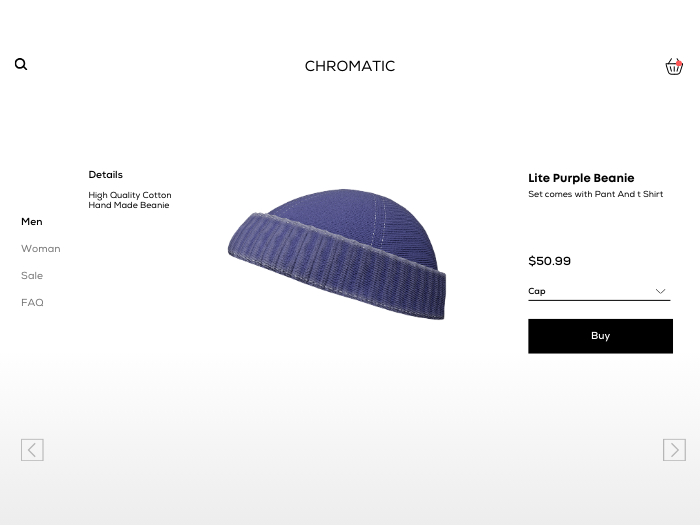 lite purple beanie