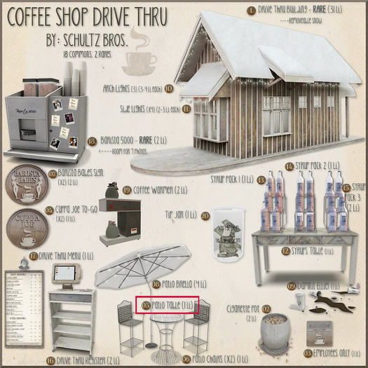 Schultz Bros. 05. Patio Table