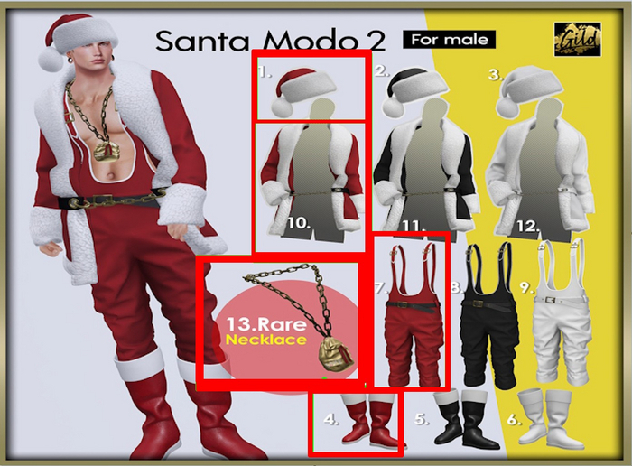 legacy(m/A) [Gild] Santa mode2_ RED +RARE FULL SET (5 items)