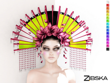 Zibska ~ Aimi color change fans headpiece