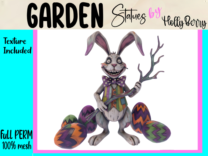 HB: Distressed Easter Bunny & Branch FuLL PERM